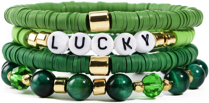 Aigrnc Boho Beaded Stretch Bracelets For Women Stackable Crystal Gold Plated Beaded Bracelets Set Trendy Handmade Friendship Braeclet Jewelry Gifts - Image 1